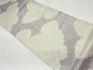 佐賀錦雲に菱模様織出し全通袋帯